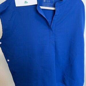 FIGS Women's Blue Top